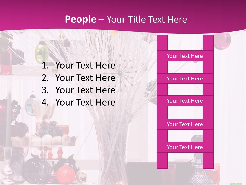 Bright Home Decoration With Pendants For Christmas PowerPoint Template