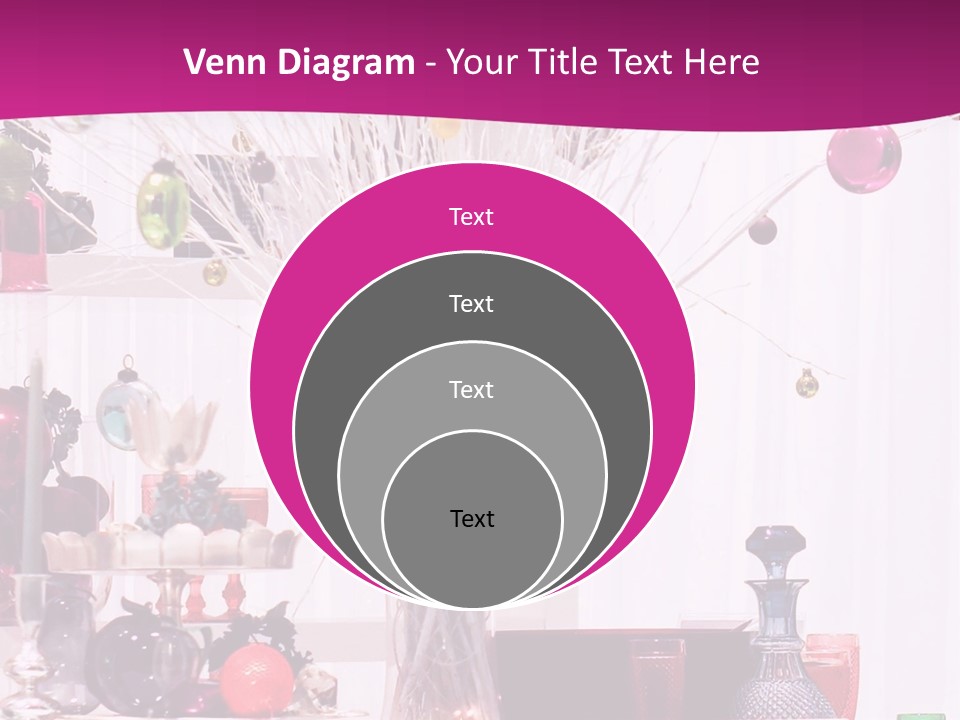 Bright Home Decoration With Pendants For Christmas PowerPoint Template