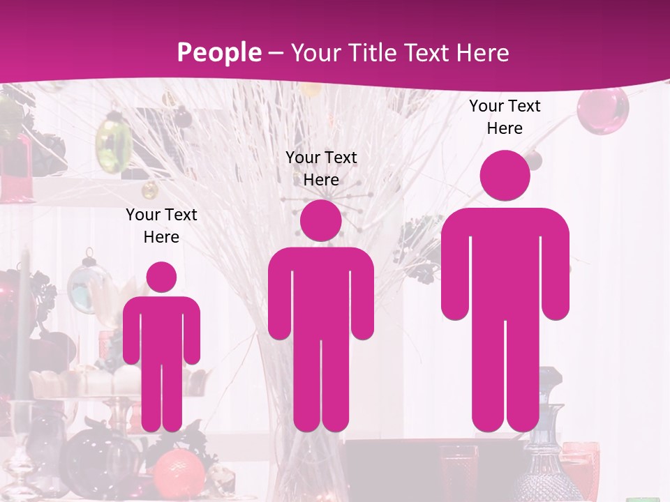 Bright Home Decoration With Pendants For Christmas PowerPoint Template