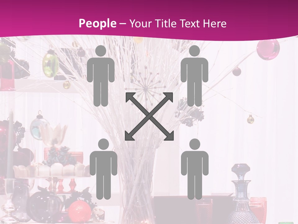 Bright Home Decoration With Pendants For Christmas PowerPoint Template