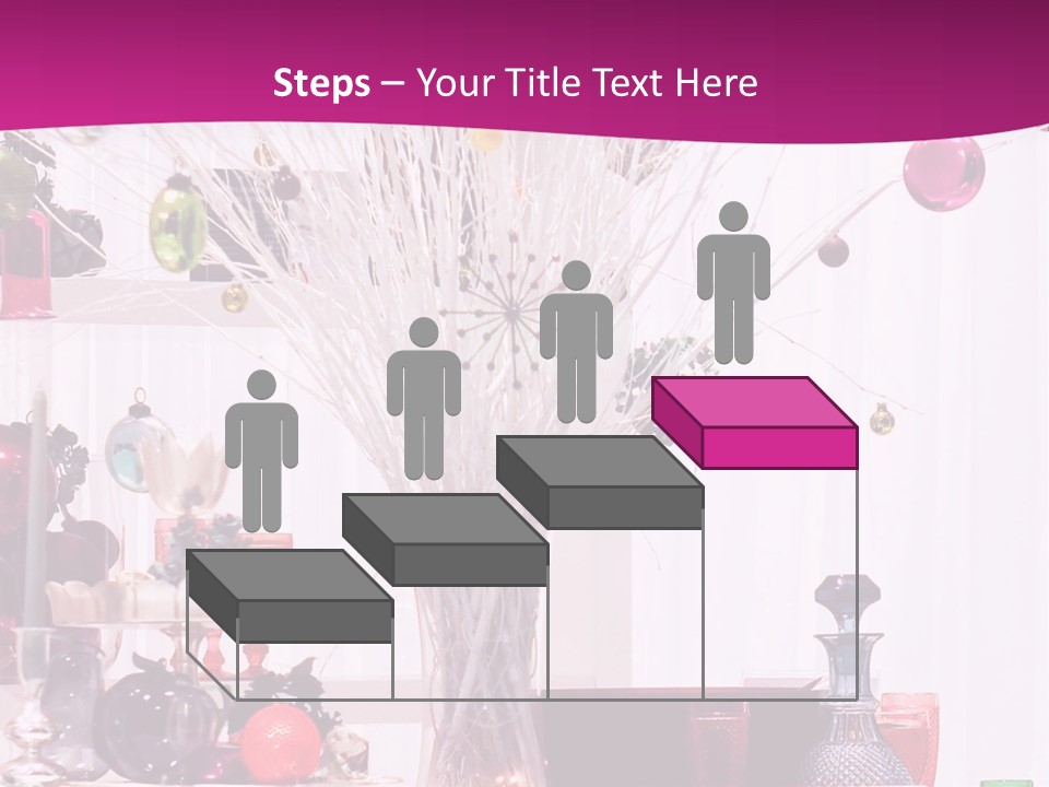 Bright Home Decoration With Pendants For Christmas PowerPoint Template