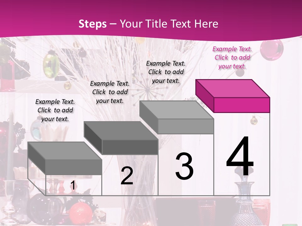 Bright Home Decoration With Pendants For Christmas PowerPoint Template
