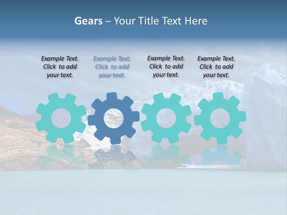 Bridge Of Ice In Perito Moreno Glacier, Patagonia, Argentina. PowerPoint Template