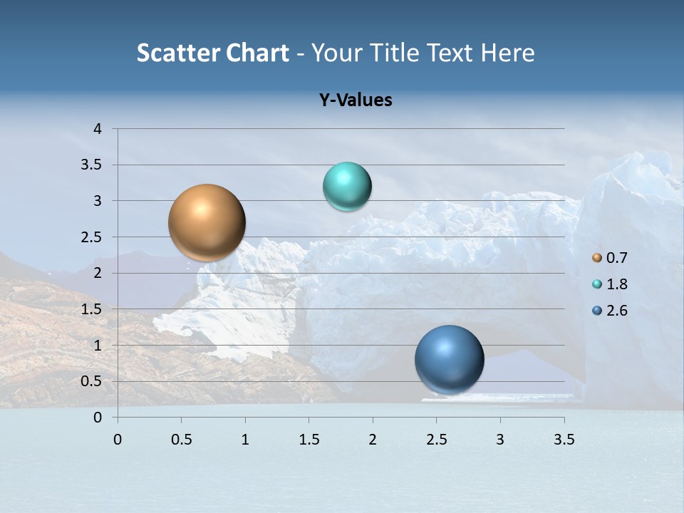 Bridge Of Ice In Perito Moreno Glacier, Patagonia, Argentina. PowerPoint Template
