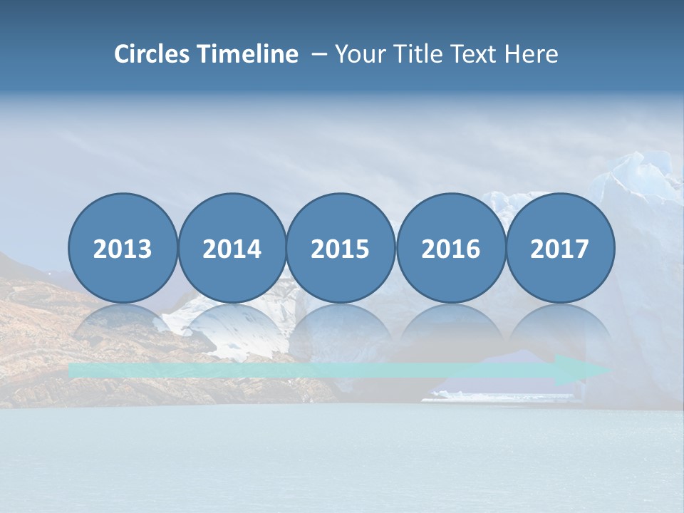 Bridge Of Ice In Perito Moreno Glacier, Patagonia, Argentina. PowerPoint Template