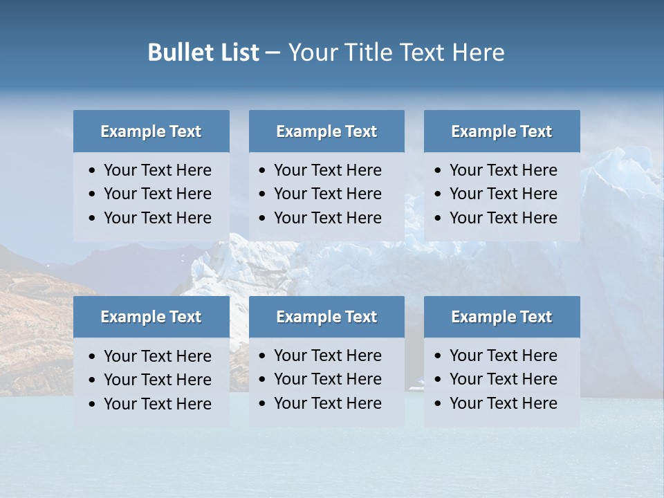 Bridge Of Ice In Perito Moreno Glacier, Patagonia, Argentina. PowerPoint Template