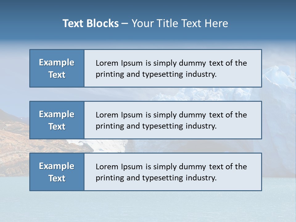 Bridge Of Ice In Perito Moreno Glacier, Patagonia, Argentina. PowerPoint Template