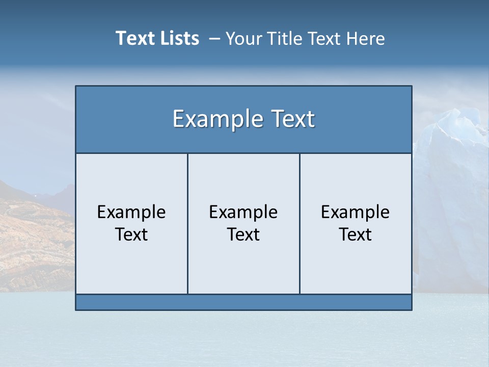 Bridge Of Ice In Perito Moreno Glacier, Patagonia, Argentina. PowerPoint Template