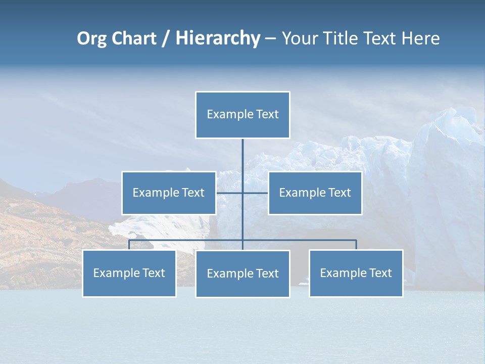 Bridge Of Ice In Perito Moreno Glacier, Patagonia, Argentina. PowerPoint Template