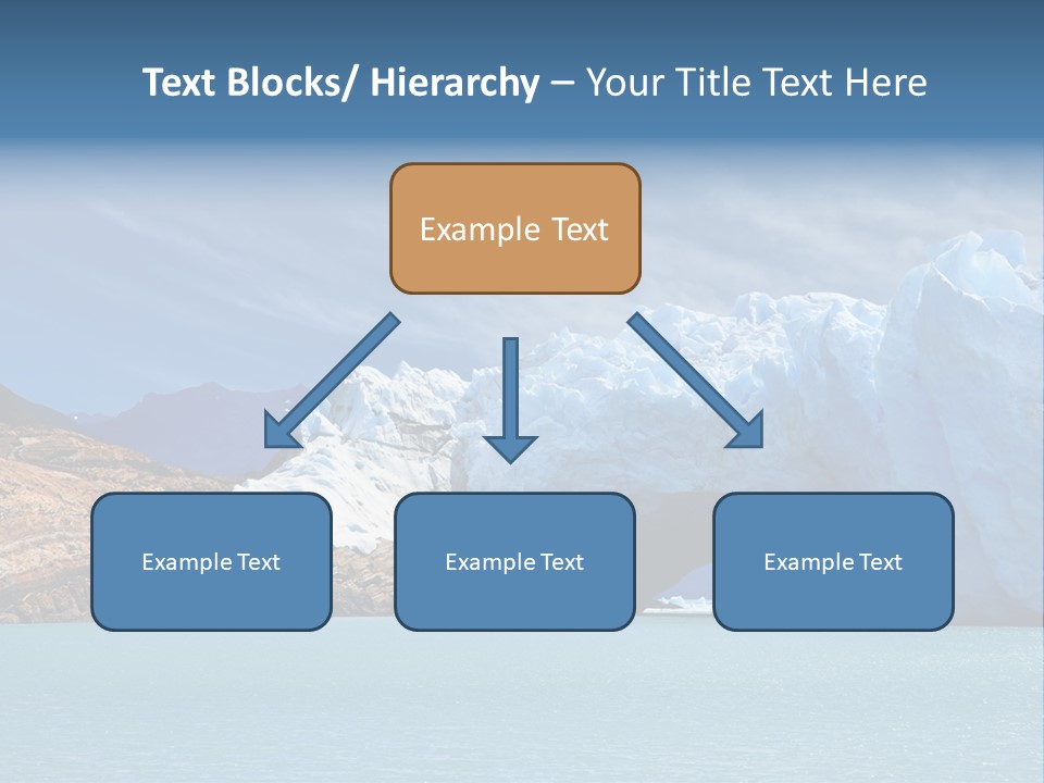 Bridge Of Ice In Perito Moreno Glacier, Patagonia, Argentina. PowerPoint Template