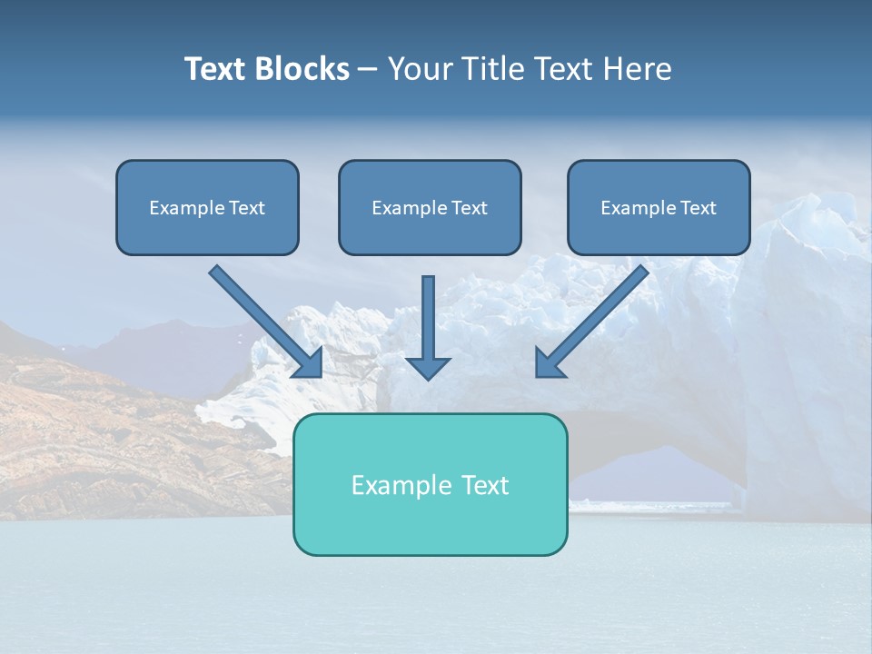 Bridge Of Ice In Perito Moreno Glacier, Patagonia, Argentina. PowerPoint Template