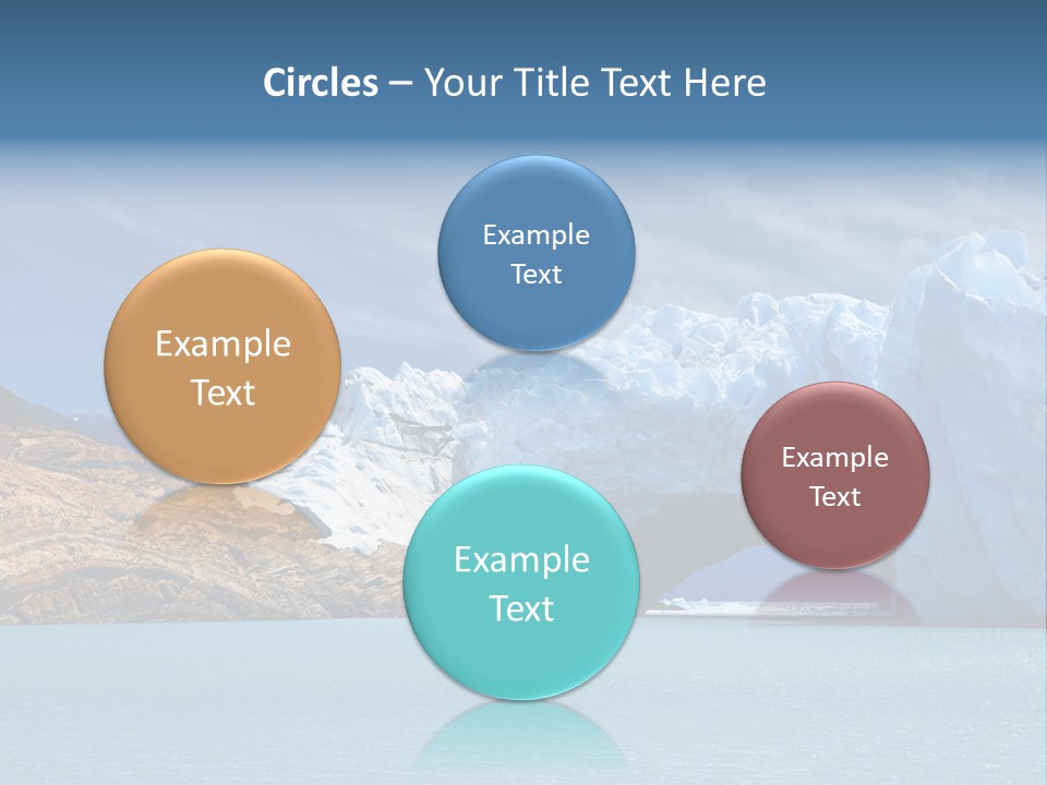 Bridge Of Ice In Perito Moreno Glacier, Patagonia, Argentina. PowerPoint Template