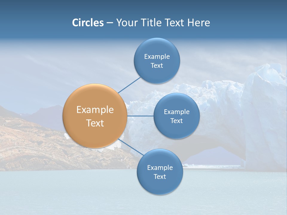 Bridge Of Ice In Perito Moreno Glacier, Patagonia, Argentina. PowerPoint Template