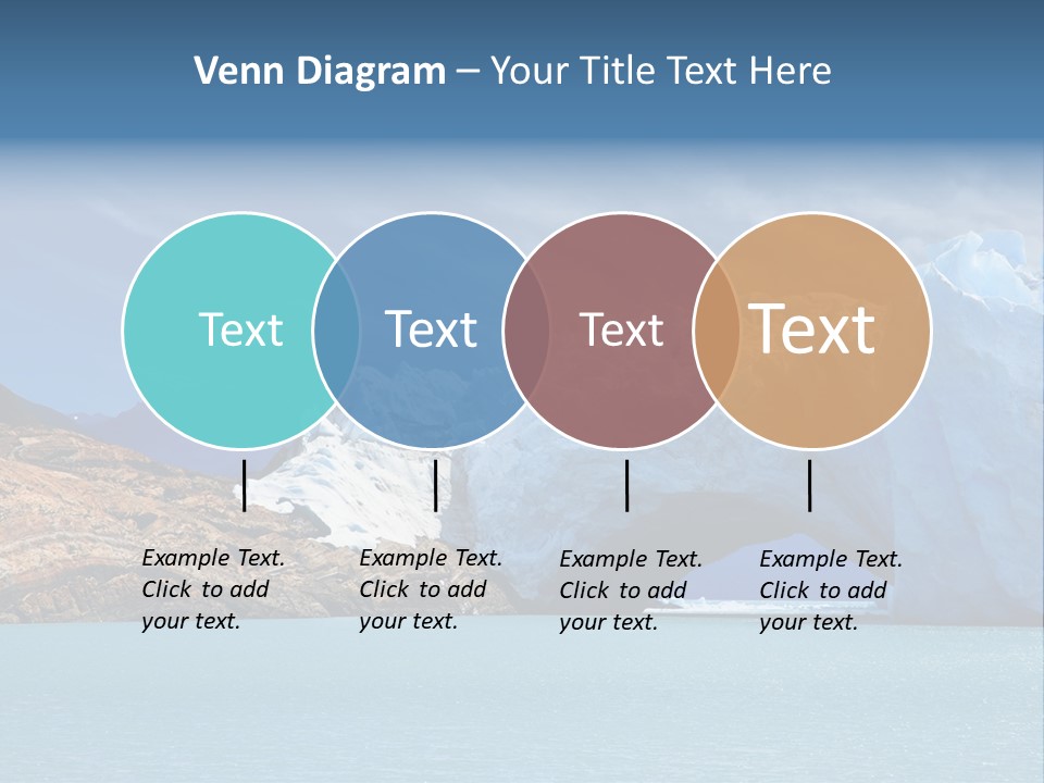 Bridge Of Ice In Perito Moreno Glacier, Patagonia, Argentina. PowerPoint Template