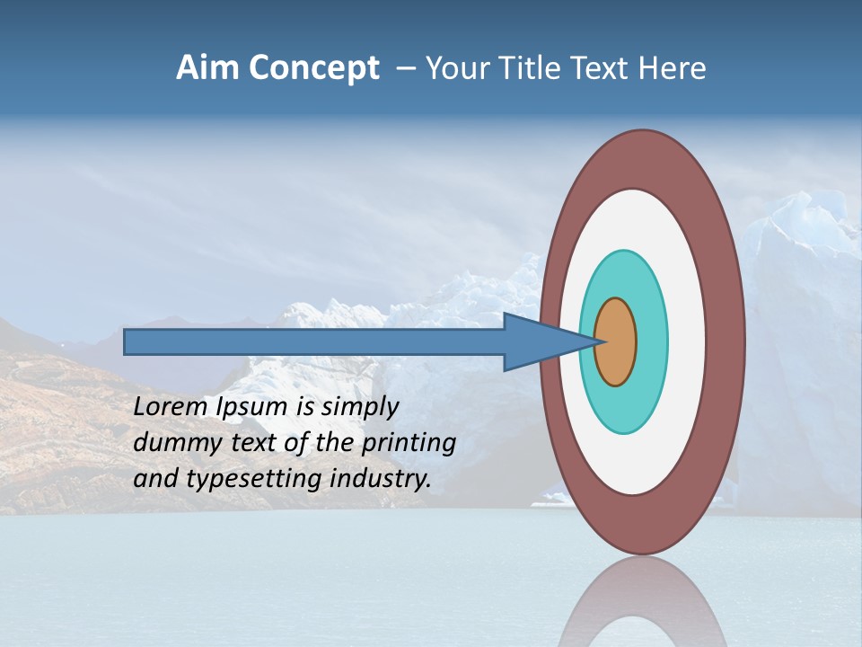 Bridge Of Ice In Perito Moreno Glacier, Patagonia, Argentina. PowerPoint Template