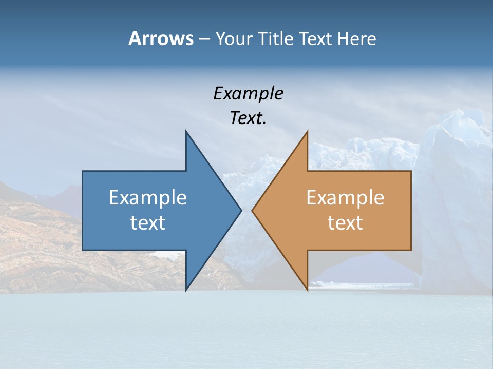 Bridge Of Ice In Perito Moreno Glacier, Patagonia, Argentina. PowerPoint Template