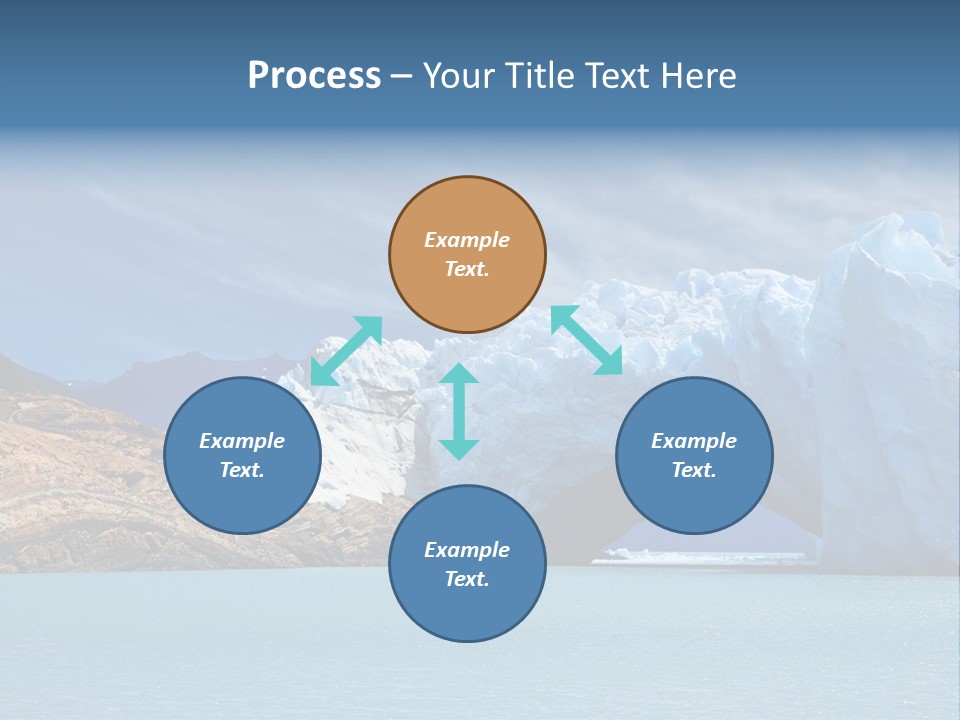 Bridge Of Ice In Perito Moreno Glacier, Patagonia, Argentina. PowerPoint Template