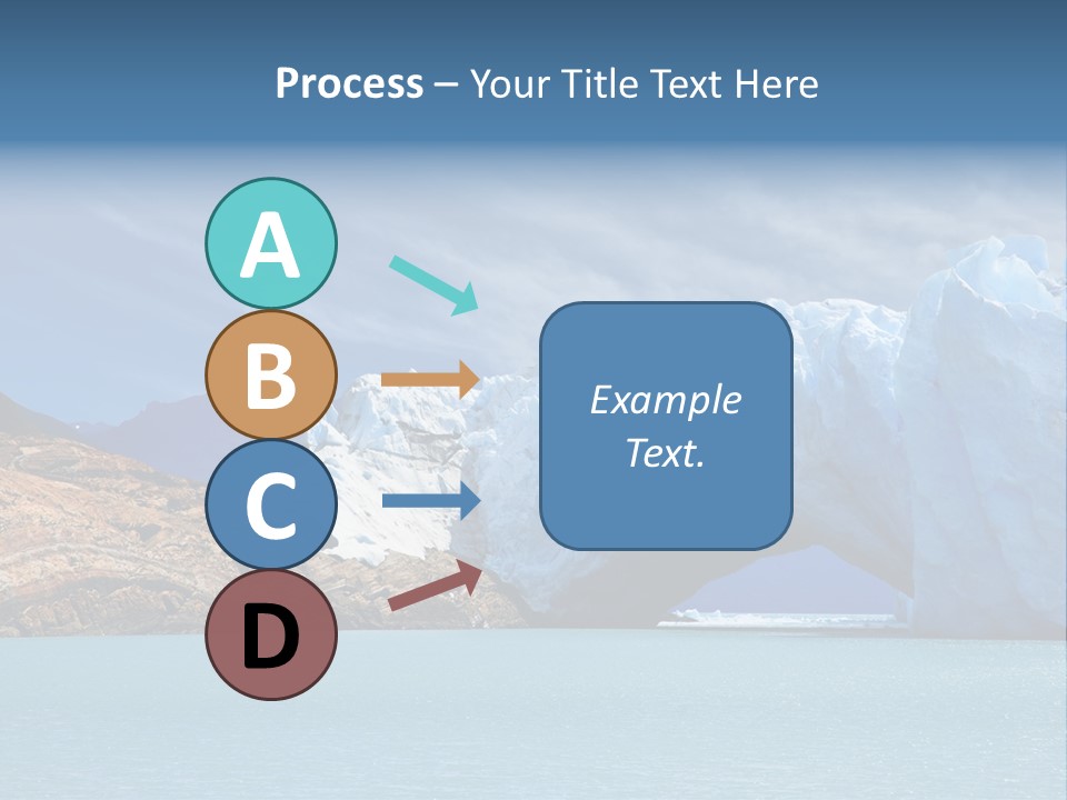 Bridge Of Ice In Perito Moreno Glacier, Patagonia, Argentina. PowerPoint Template