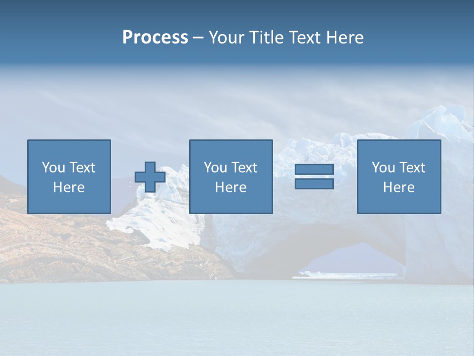 Bridge Of Ice In Perito Moreno Glacier, Patagonia, Argentina. PowerPoint Template