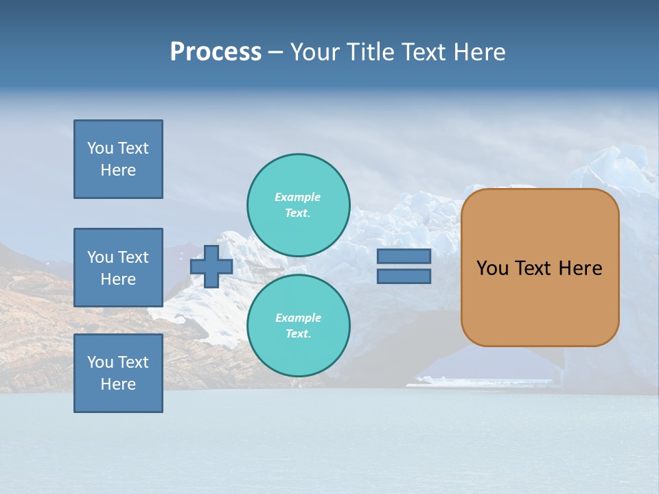 Bridge Of Ice In Perito Moreno Glacier, Patagonia, Argentina. PowerPoint Template