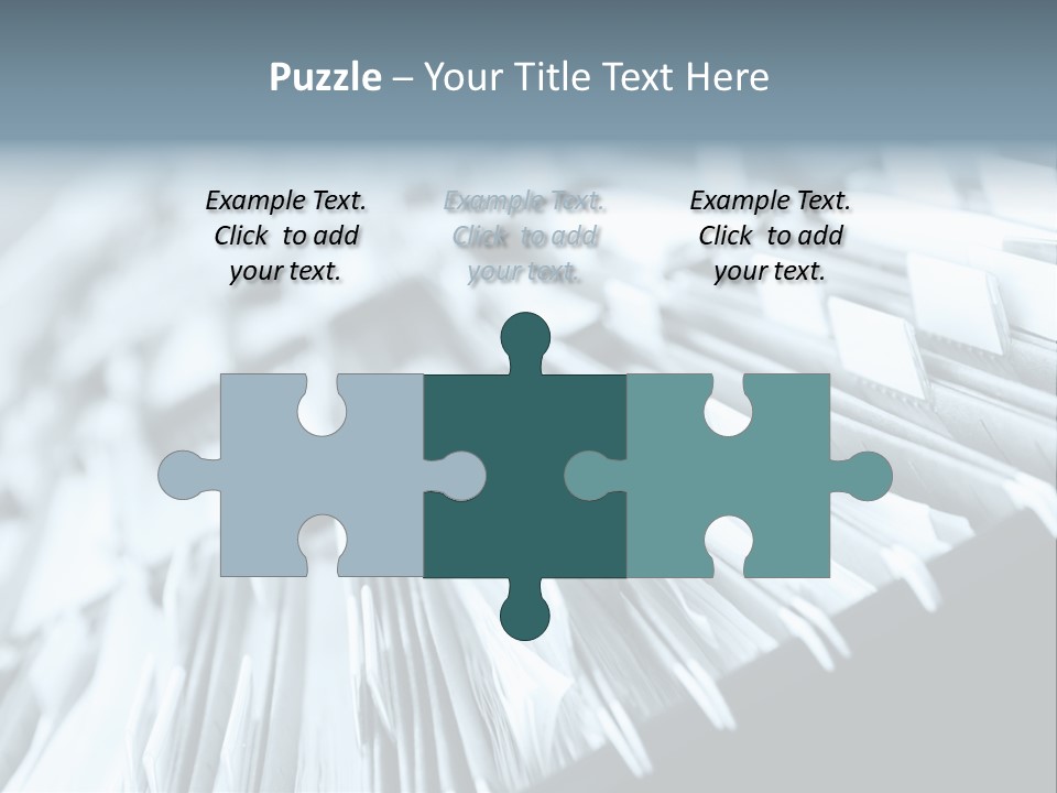 Multiple Rows Of Filing Cabinets In An Office Or Medical Establishment, Overflowing With Files. Narrow Depth Of Field To Emphasize The "Neverending&Q Uot; Feeling PowerPoint Template