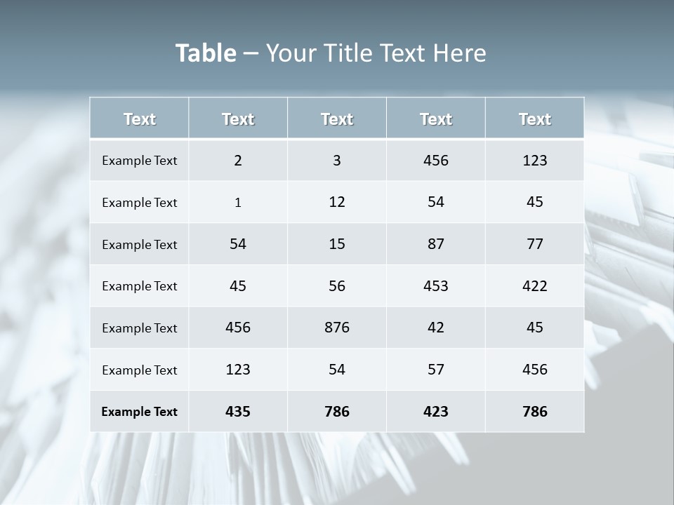 Multiple Rows Of Filing Cabinets In An Office Or Medical Establishment, Overflowing With Files. Narrow Depth Of Field To Emphasize The "Neverending&Q Uot; Feeling PowerPoint Template