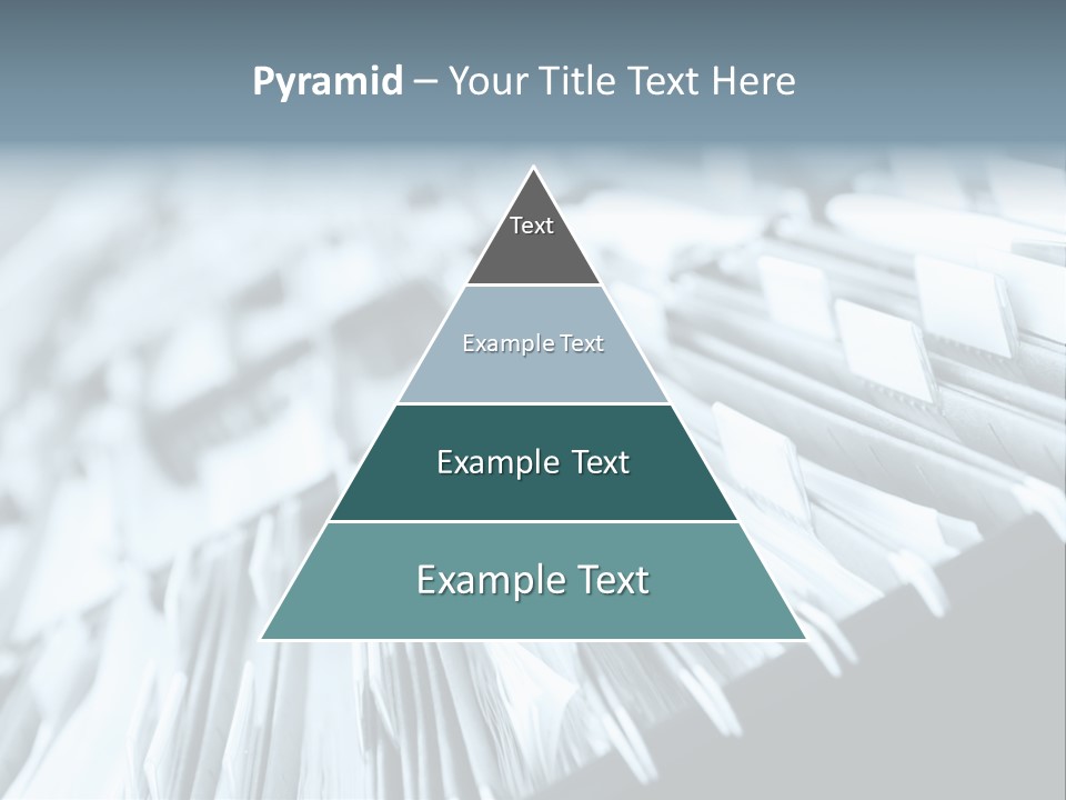Multiple Rows Of Filing Cabinets In An Office Or Medical Establishment, Overflowing With Files. Narrow Depth Of Field To Emphasize The "Neverending&Q Uot; Feeling PowerPoint Template