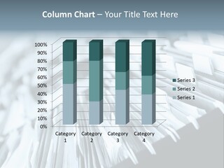 Multiple Rows Of Filing Cabinets In An Office Or Medical Establishment, Overflowing With Files. Narrow Depth Of Field To Emphasize The "Neverending&Q Uot; Feeling PowerPoint Template