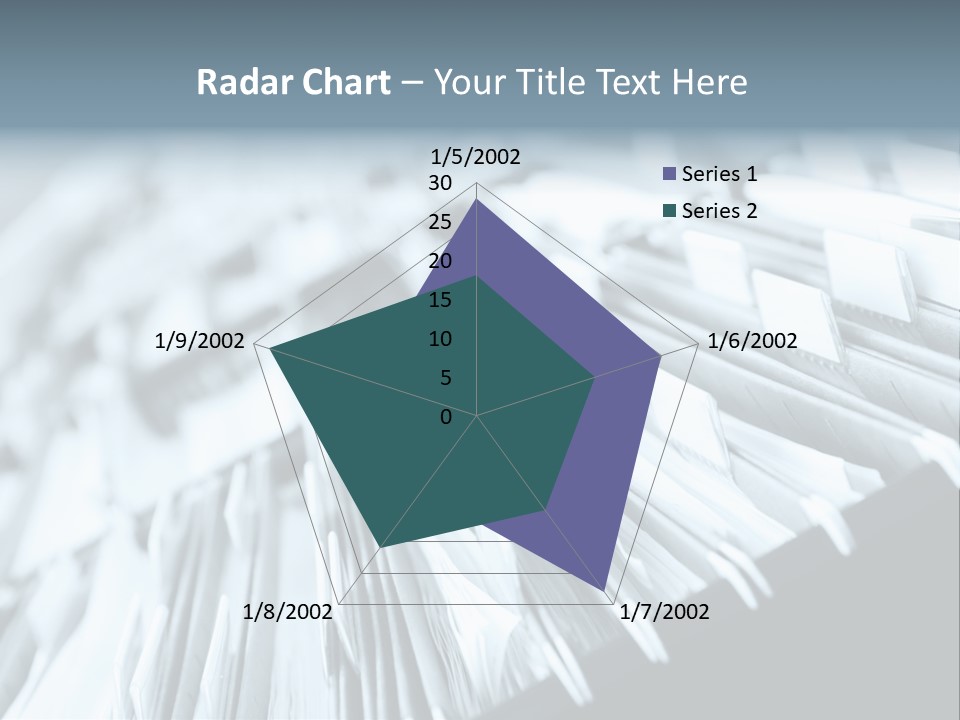 Multiple Rows Of Filing Cabinets In An Office Or Medical Establishment, Overflowing With Files. Narrow Depth Of Field To Emphasize The "Neverending&Q Uot; Feeling PowerPoint Template