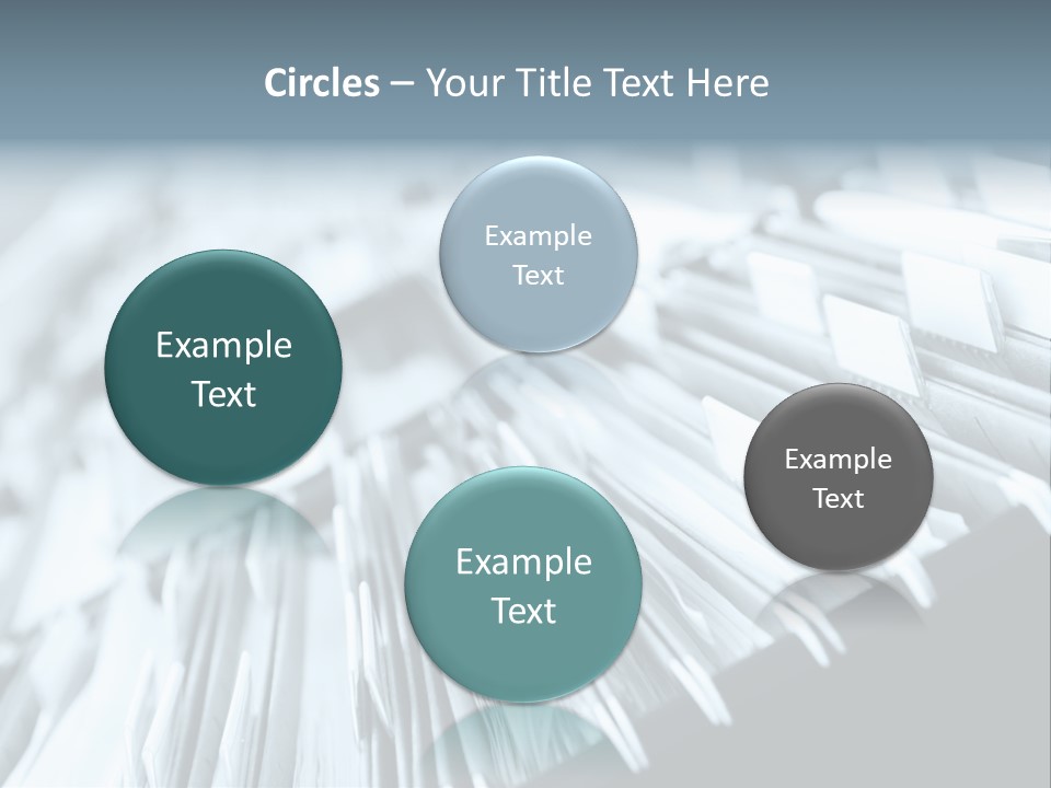 Multiple Rows Of Filing Cabinets In An Office Or Medical Establishment, Overflowing With Files. Narrow Depth Of Field To Emphasize The "Neverending&Q Uot; Feeling PowerPoint Template