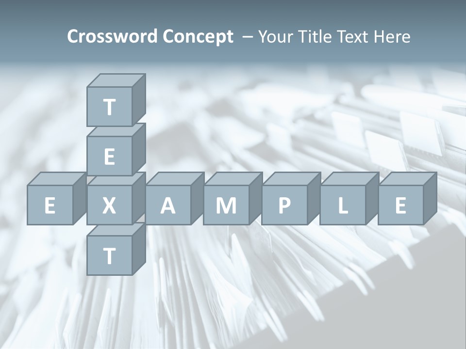 Multiple Rows Of Filing Cabinets In An Office Or Medical Establishment, Overflowing With Files. Narrow Depth Of Field To Emphasize The "Neverending&Q Uot; Feeling PowerPoint Template