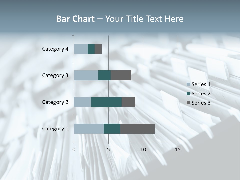 Multiple Rows Of Filing Cabinets In An Office Or Medical Establishment, Overflowing With Files. Narrow Depth Of Field To Emphasize The "Neverending&Q Uot; Feeling PowerPoint Template
