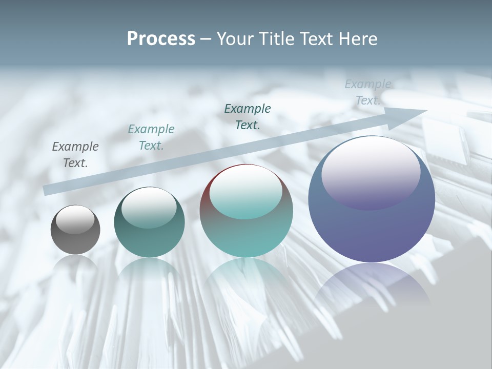 Multiple Rows Of Filing Cabinets In An Office Or Medical Establishment, Overflowing With Files. Narrow Depth Of Field To Emphasize The "Neverending&Q Uot; Feeling PowerPoint Template