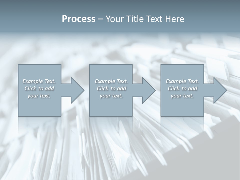 Multiple Rows Of Filing Cabinets In An Office Or Medical Establishment, Overflowing With Files. Narrow Depth Of Field To Emphasize The "Neverending&Q Uot; Feeling PowerPoint Template