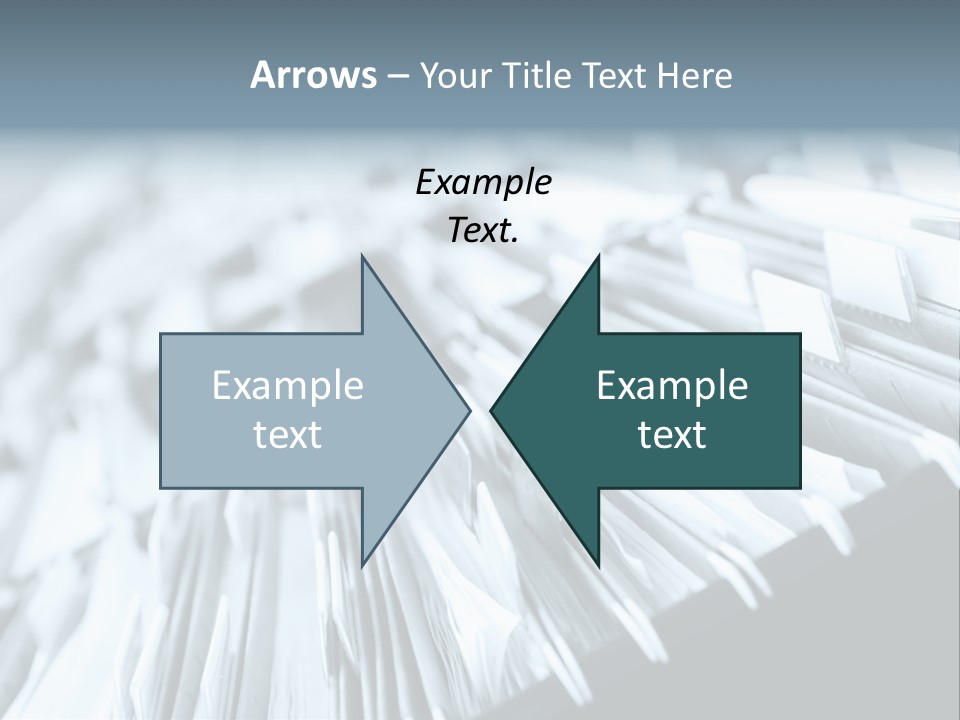 Multiple Rows Of Filing Cabinets In An Office Or Medical Establishment, Overflowing With Files. Narrow Depth Of Field To Emphasize The "Neverending&Q Uot; Feeling PowerPoint Template