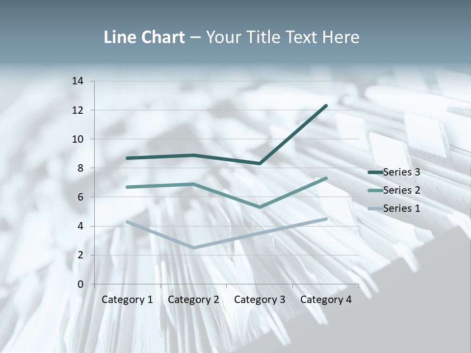 Multiple Rows Of Filing Cabinets In An Office Or Medical Establishment, Overflowing With Files. Narrow Depth Of Field To Emphasize The "Neverending&Q Uot; Feeling PowerPoint Template