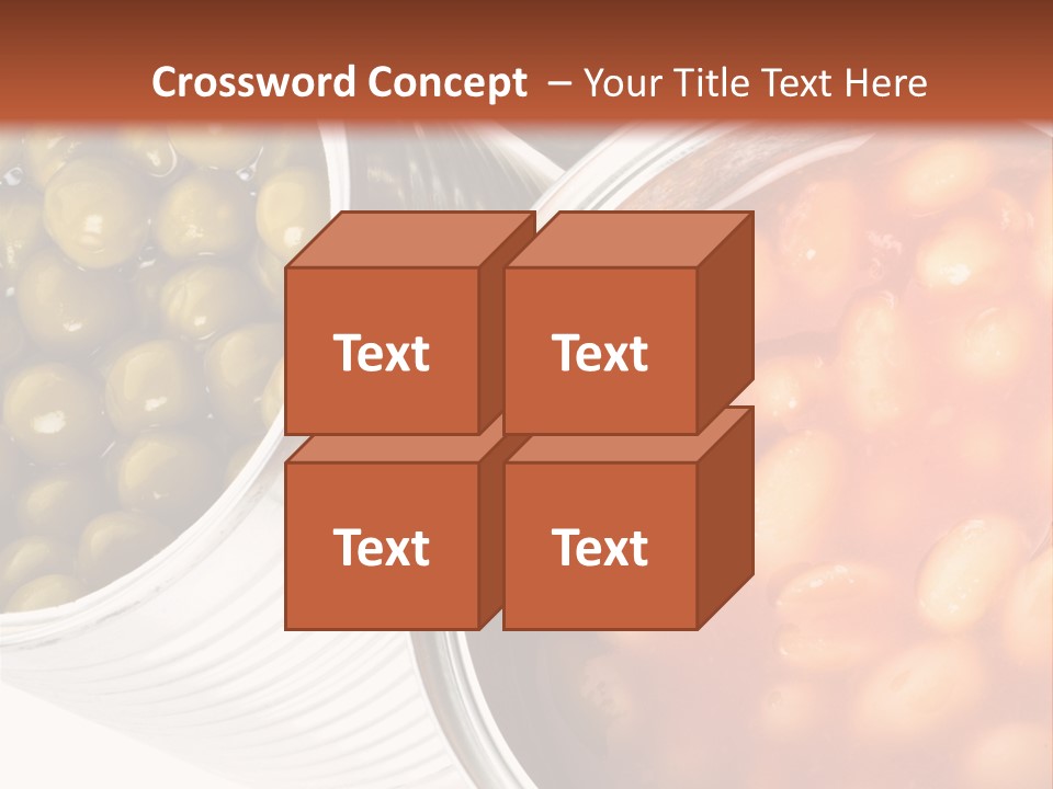 Tin. Isolation On The White. PowerPoint Template