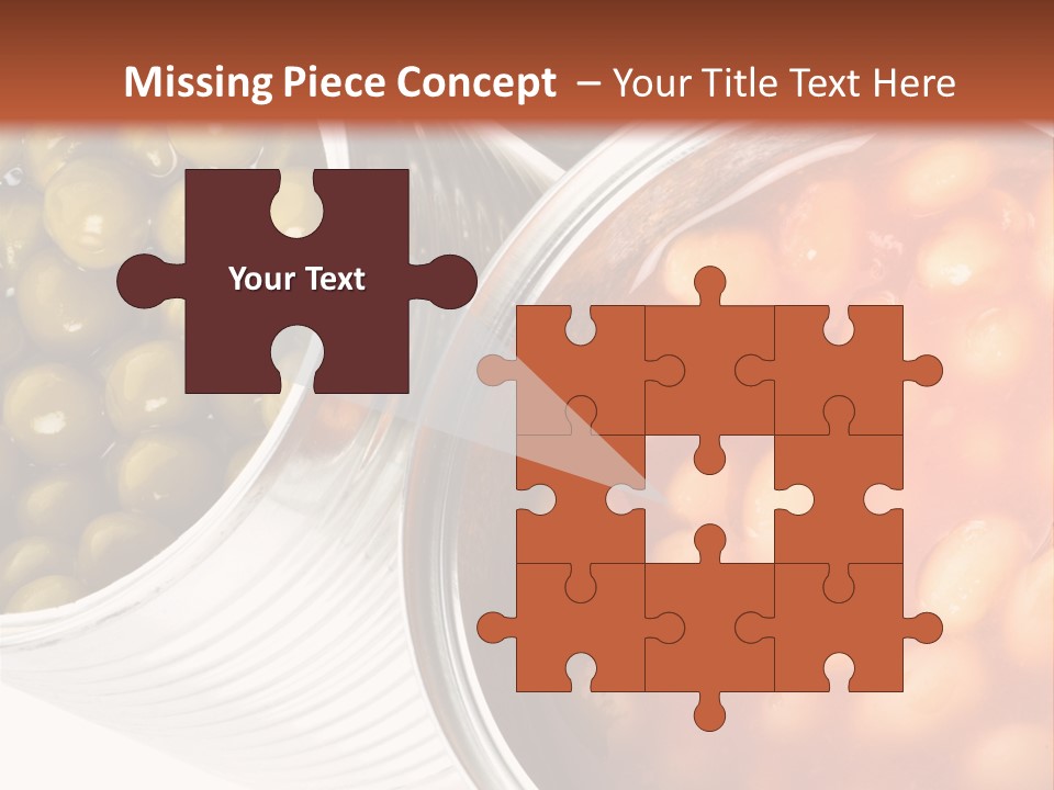 Tin. Isolation On The White. PowerPoint Template