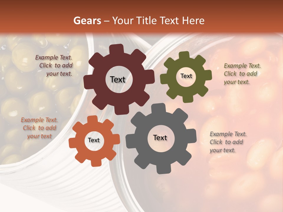 Tin. Isolation On The White. PowerPoint Template