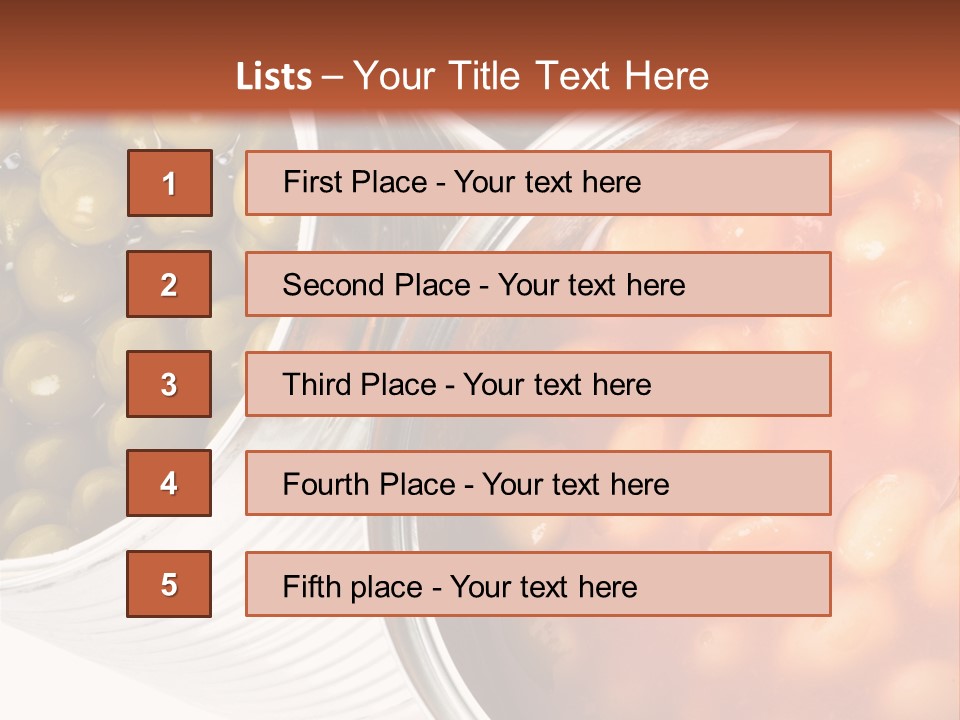 Tin. Isolation On The White. PowerPoint Template