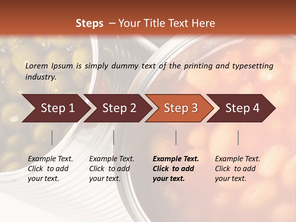 Tin. Isolation On The White. PowerPoint Template