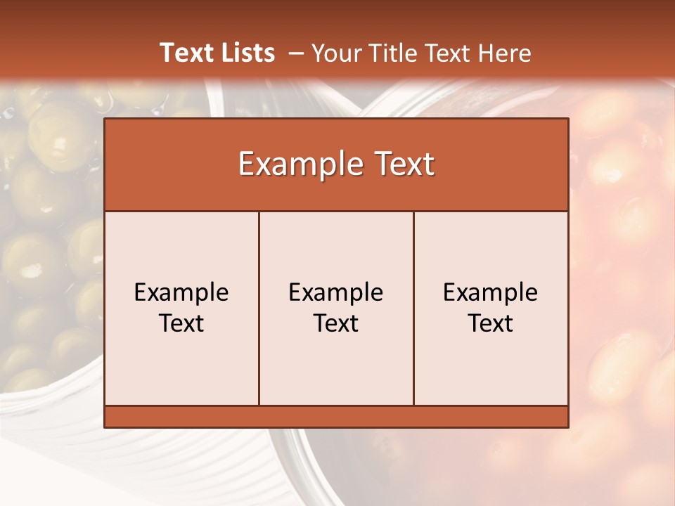 Tin. Isolation On The White. PowerPoint Template