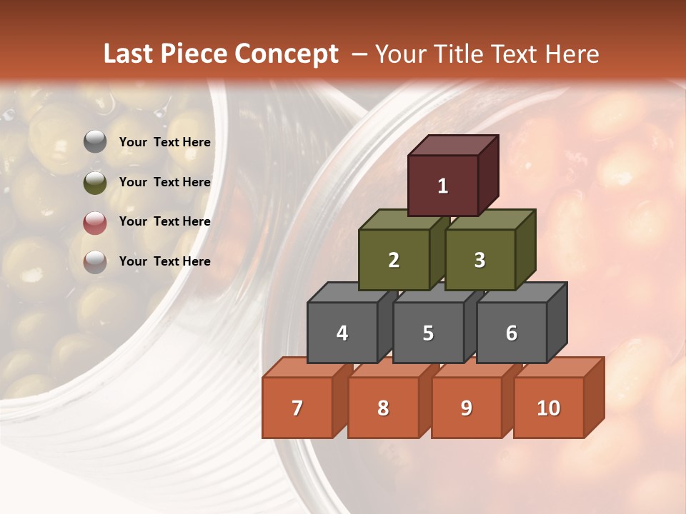 Tin. Isolation On The White. PowerPoint Template