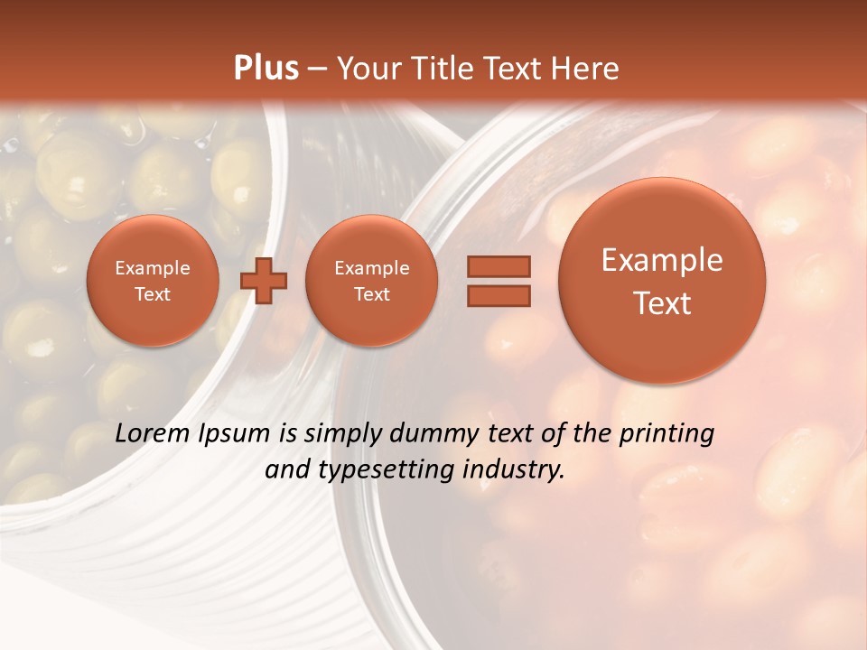 Tin. Isolation On The White. PowerPoint Template
