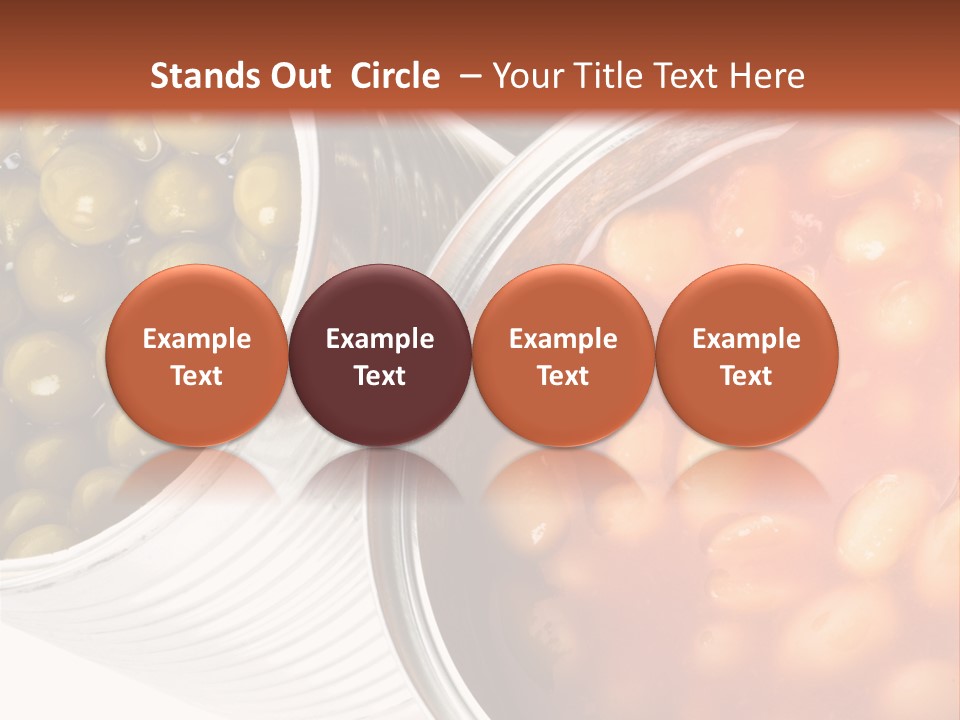 Tin. Isolation On The White. PowerPoint Template