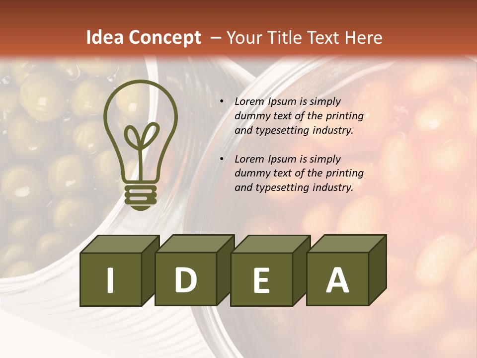 Tin. Isolation On The White. PowerPoint Template