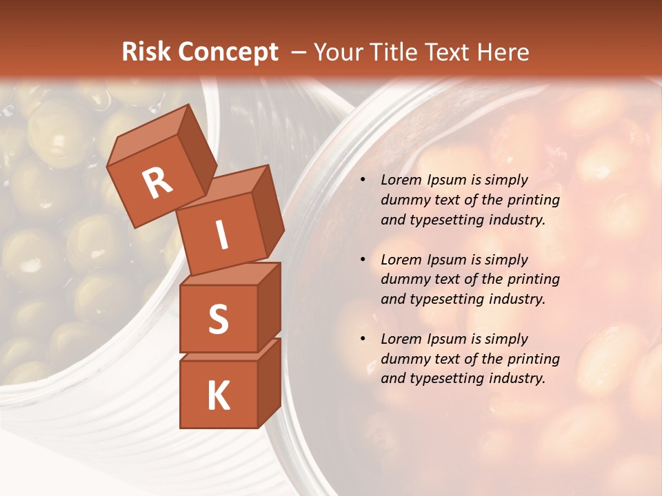 Tin. Isolation On The White. PowerPoint Template