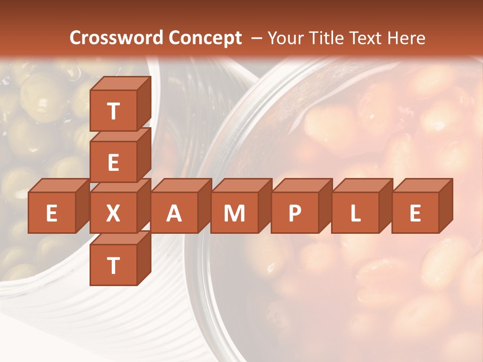 Tin. Isolation On The White. PowerPoint Template