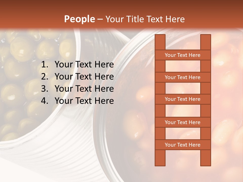 Tin. Isolation On The White. PowerPoint Template