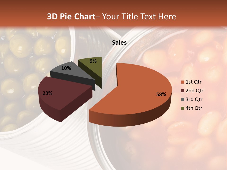Tin. Isolation On The White. PowerPoint Template